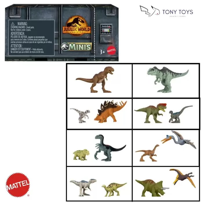 $8.00 Jurassic World Dominion Minis (Pack Sorpresa) Mattel.
