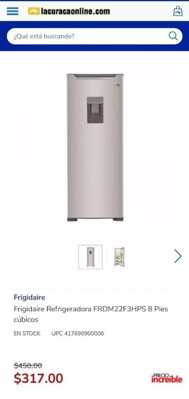 $220.00 Refrigeradores y neveras | refrigeradora nueva frigidaire