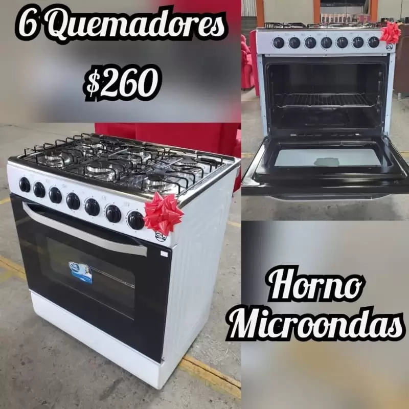$260.00 Cocinas y hornos | cocina 6 quemadores