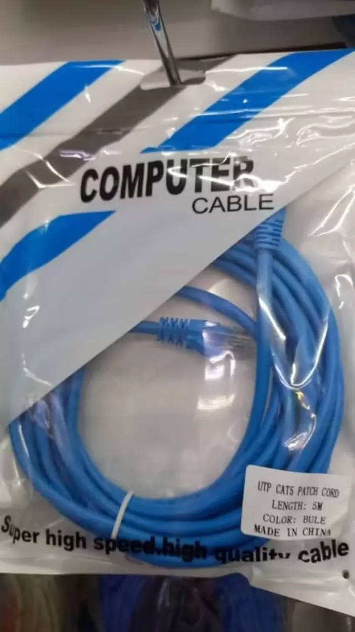 $5.00 Cable utp de 5 metros certificado