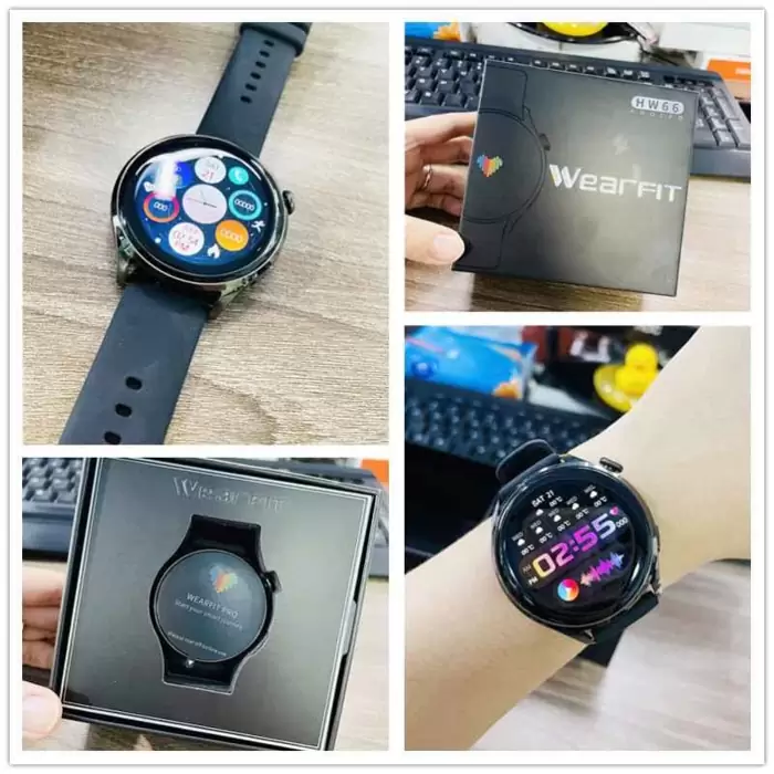 $55.00 (Rebajado 8%) Smart watch wearfit hw66 pantalla amoled nuevos